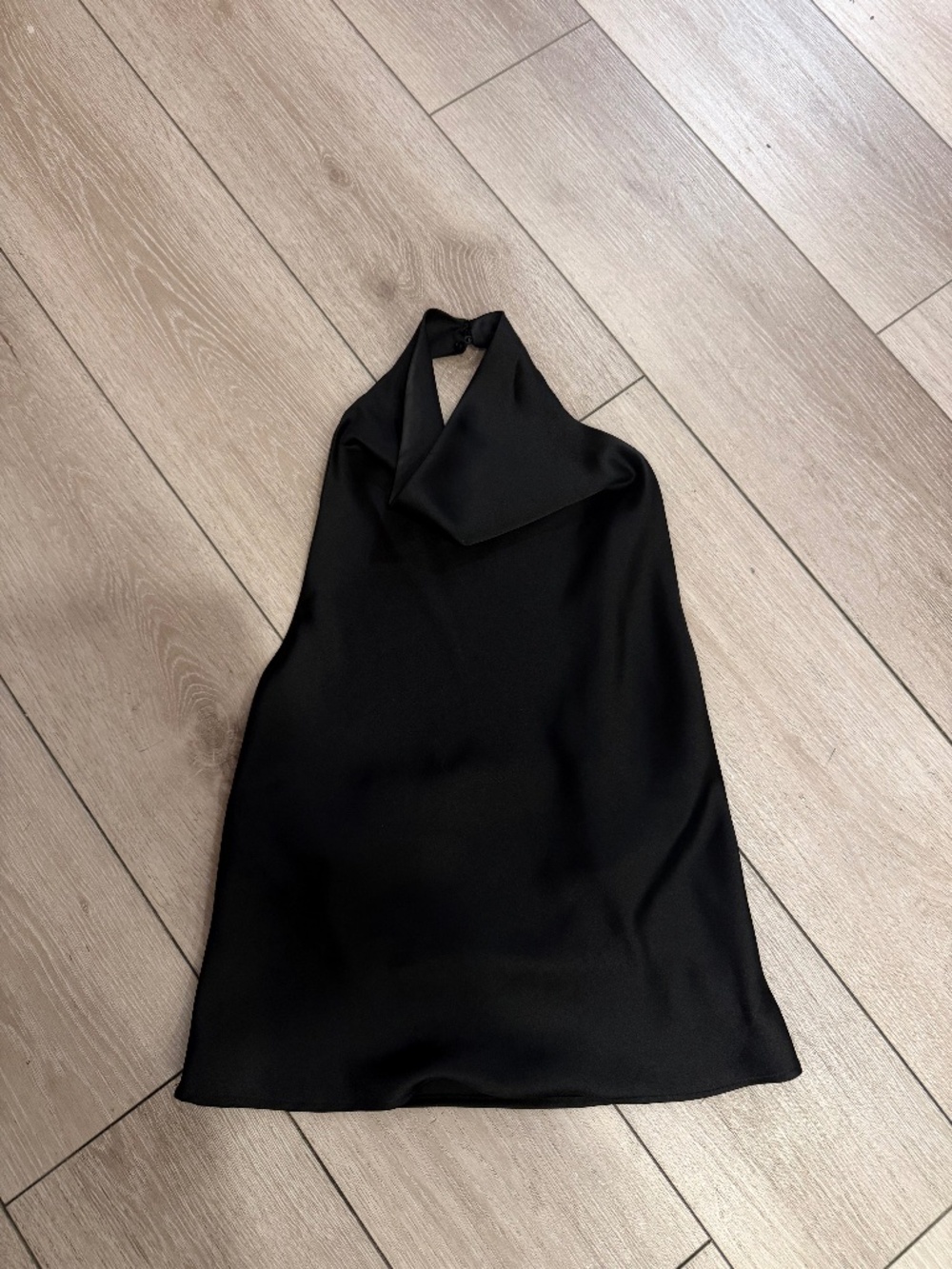 Zara satin open back top